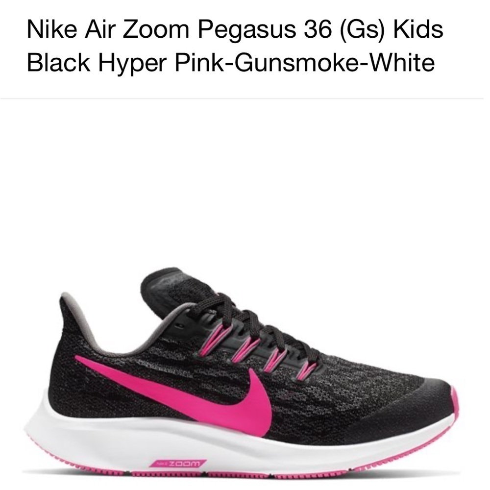 Nike Zoom black and pink sneakers
